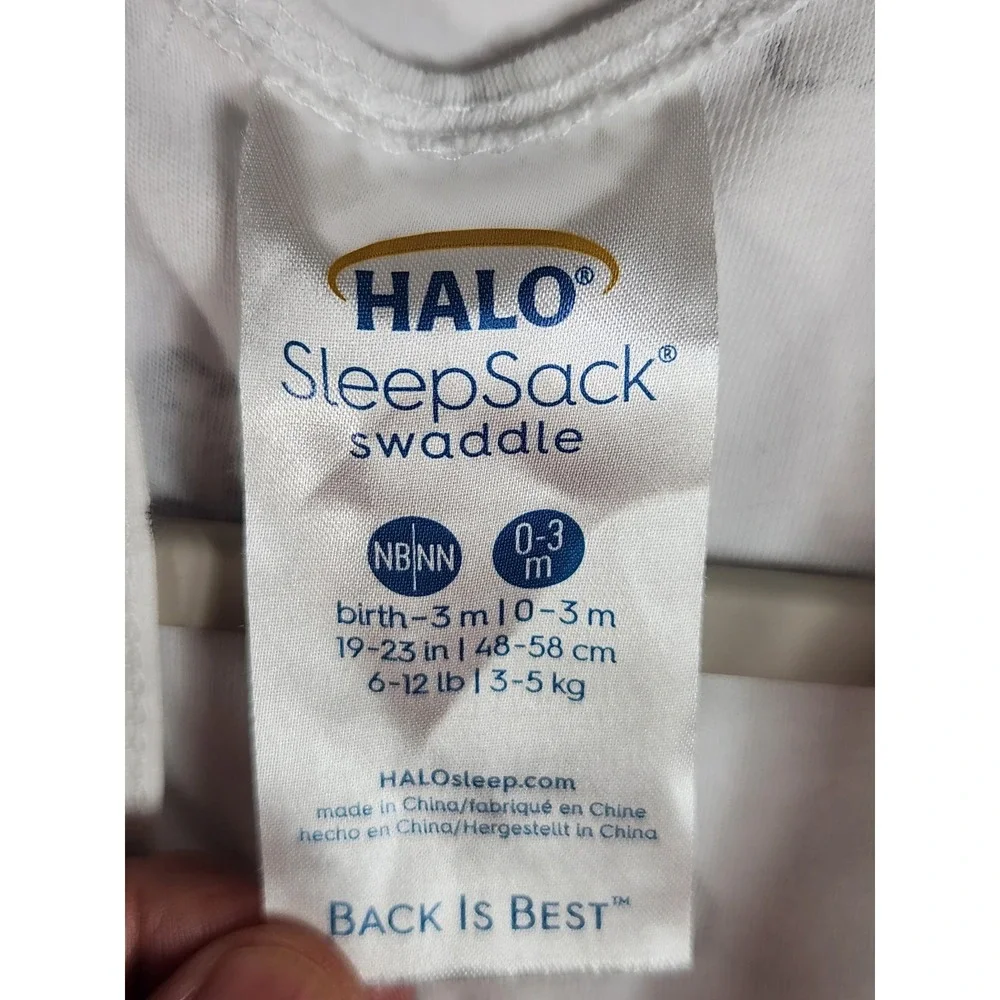 Halo Baby Sleep Sack Swaddle Newborn 0-3 Months Cotton Penguin Print